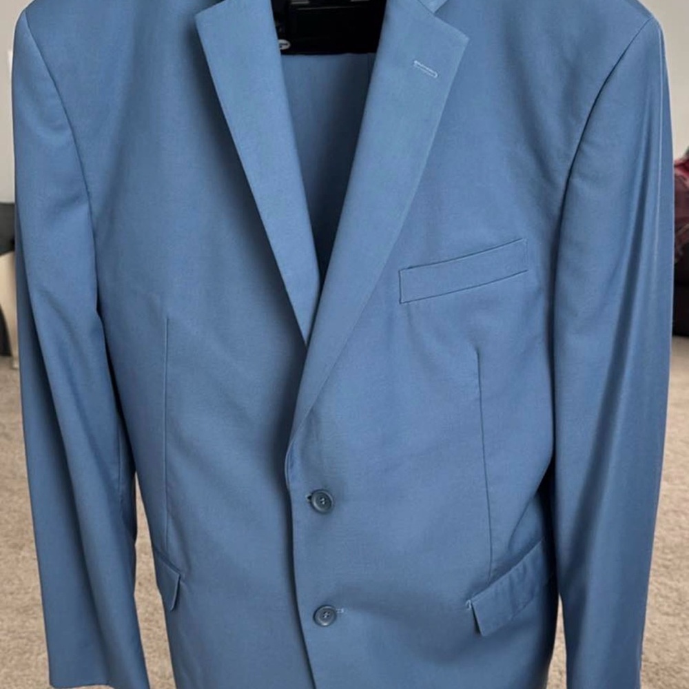 Giorgio Fiorelli Men's Sky Blue Single-Breasted Blazer